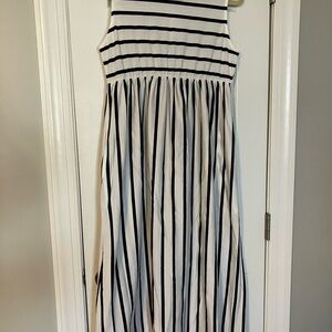 Striped Black and White Dress